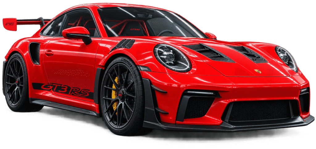 Glossy Red Porsche 911 GT3 RS